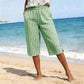 Casual geruite capribroek voor dames