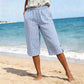 Casual geruite capribroek voor dames
