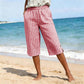 Casual geruite capribroek voor dames