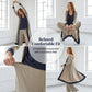 3-delige damesoutfit: set met vest, broek en vest in contrasterende kleuren