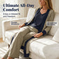 3-delige damesoutfit: set met vest, broek en vest in contrasterende kleuren