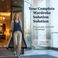 3-delige damesoutfit: set met vest, broek en vest in contrasterende kleuren