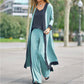 3-delige damesoutfit: set met vest, broek en vest in contrasterende kleuren