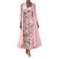 Elegante tweedelige jurkenset met bloemenprint voor dames