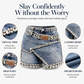 Denimskort met laagjes en strass voor dames