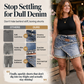 Denimskort met laagjes en strass voor dames