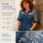 Dames mode sheer lace denim minijurk