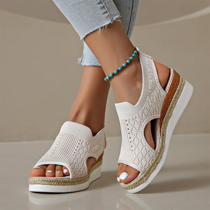 Casual, ademende plateausandalen voor dames