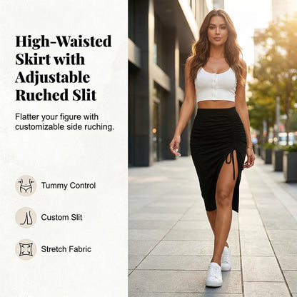 Damesrok Met Hoge Taille & Plooien – Vrouwelijk & Tijdloos