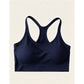 G geribbeld crop-tanktop met racerback