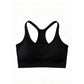 G geribbeld crop-tanktop met racerback