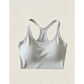 G geribbeld crop-tanktop met racerback
