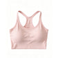 G geribbeld crop-tanktop met racerback