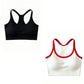 G geribbeld crop-tanktop met racerback