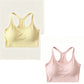 G geribbeld crop-tanktop met racerback