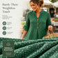 👗Zomerjurk met stippen en gerimpelde mouwen voor dames – Moeiteloos chic en flatterend ✨