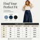 💙🔥Hoge taille, asymmetrische denimrok voor dames – Een moeiteloze vintage stijl