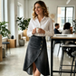 💙🔥Hoge taille, asymmetrische denimrok voor dames – Een moeiteloze vintage stijl