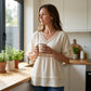 Bohemian top met uitsparingen en franjes voor dames