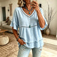 Bohemian top met uitsparingen en franjes voor dames