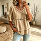 Bohemian top met uitsparingen en franjes voor dames