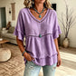 Bohemian top met uitsparingen en franjes voor dames