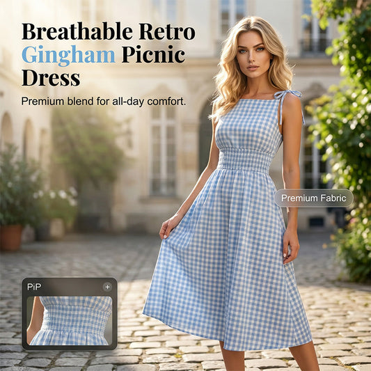 💖Dames Retro Off-Shoulder Jurk - Vintage Look Met Comfortabele Pasvorm👗