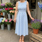 💖Dames Retro Off-Shoulder Jurk - Vintage Look Met Comfortabele Pasvorm👗