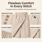 Asymmetrische wikkelbroek voor dames, knielengte