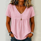Elegant T-shirt met V-hals voor dames