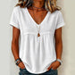 Elegant T-shirt met V-hals voor dames