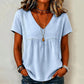 Elegant T-shirt met V-hals voor dames