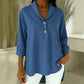 Damesblouse met sjaalkraag en knopen aan de voorkant