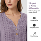 Ademend shirt met korte mouwen voor dames in artistieke stijl