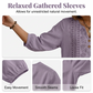 Ademend shirt met korte mouwen voor dames in artistieke stijl