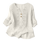Ademend shirt met korte mouwen voor dames in artistieke stijl
