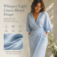 Elegante maxi-jurk met V-hals en overslag voor dames