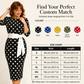 Elegante retro-jurk met stippen voor dames
