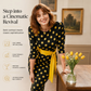 Elegante retro-jurk met stippen voor dames