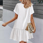 👗🌸✨ Dames Knopen Jurk – Katoen-Linnen Losvallende Zomerjurk met Ruffle Zoom 💖