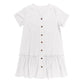 👗🌸✨ Dames Knopen Jurk – Katoen-Linnen Losvallende Zomerjurk met Ruffle Zoom 💖