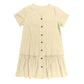 👗🌸✨ Dames Knopen Jurk – Katoen-Linnen Losvallende Zomerjurk met Ruffle Zoom 💖