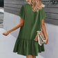 👗🌸✨ Dames Knopen Jurk – Katoen-Linnen Losvallende Zomerjurk met Ruffle Zoom 💖