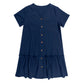 👗🌸✨ Dames Knopen Jurk – Katoen-Linnen Losvallende Zomerjurk met Ruffle Zoom 💖