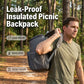 Lekvrije, geïsoleerde thermische picknickrugzak