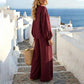 Casual set met V-hals top en broek voor dames