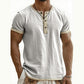 ⌛Tijdelijke aanbieding – Ademend Henley-shirt met korte mouwen voor heren
