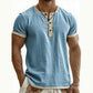 ⌛Tijdelijke aanbieding – Ademend Henley-shirt met korte mouwen voor heren