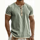 ⌛Tijdelijke aanbieding – Ademend Henley-shirt met korte mouwen voor heren
