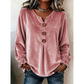 Casual blouse met V-hals en losse pasvorm voor dames